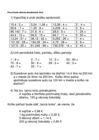 Desatinné čísla