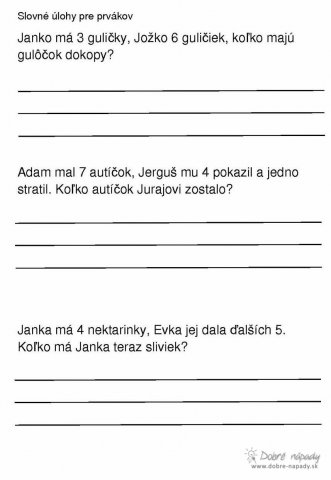 Slovné úlohy 