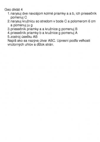 Geometrický diktát