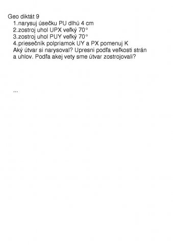 Geometrický diktát
