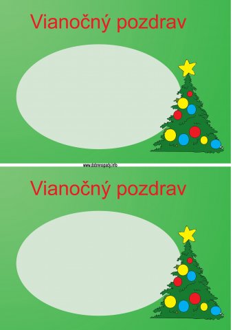 Vianočná pohľadnica